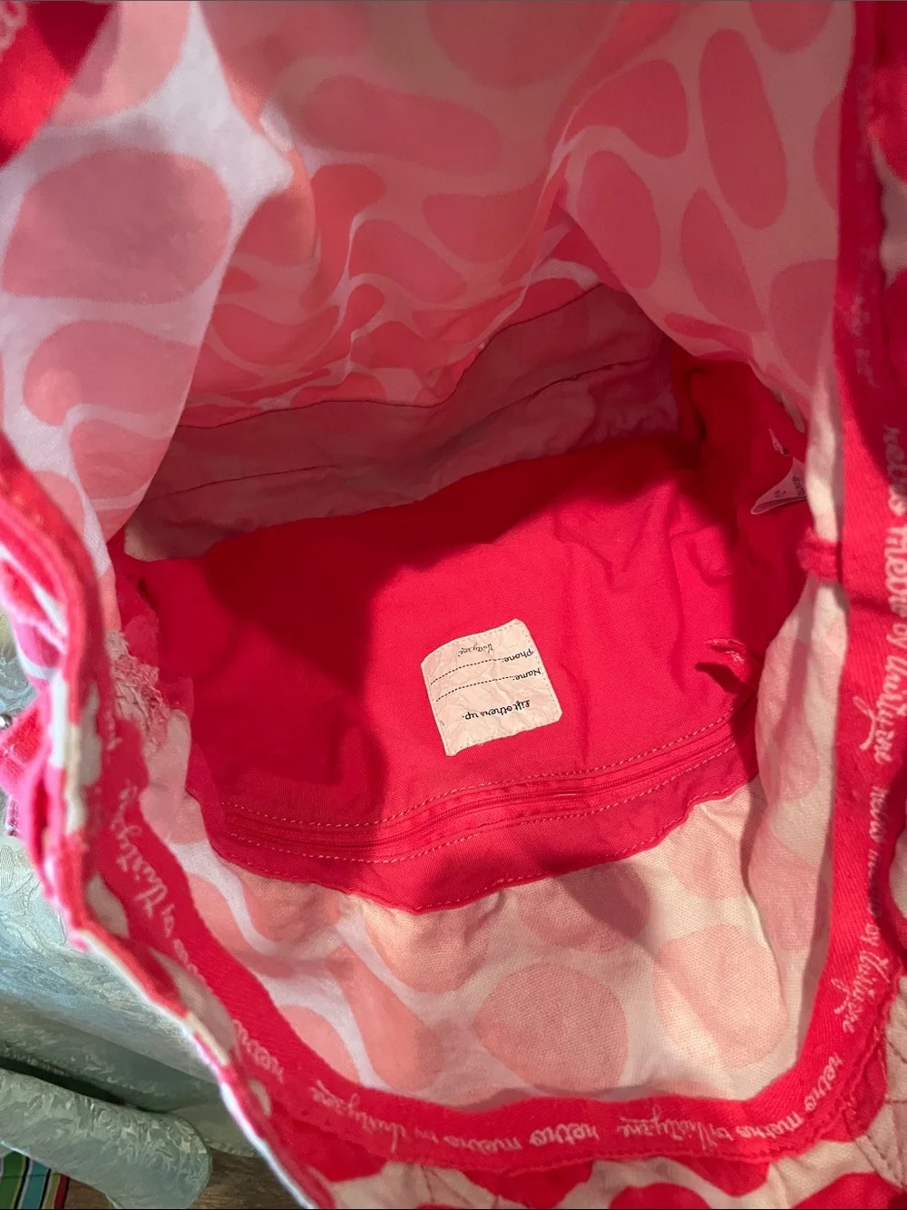 Thirty-One Retro Metro Fold Over Canvas Tote Bag
